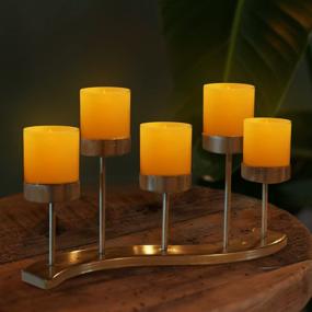 img 2 attached to 🕯️ Furora LIGHTING Flameless Candles: Battery Operated LED Votive Candles for Home Decor, Bathroom Decor, and Table Centerpieces (Includes Batteries)