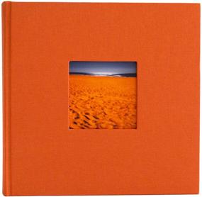 img 4 attached to 📸 Kolo Hudson 2up Photo Album, Mango - Holds up to 200 4x6 Photos