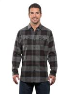 burnside yarn dyed sleeve flannel shirt b8210 logo