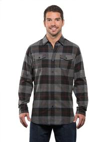 img 1 attached to Burnside Yarn Dyed Sleeve Flannel Shirt B8210