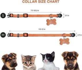 img 1 attached to GAMUDA Puppy Collars ID Tags - Adjustable Soft Whelping Litter Collars with 🐶 Breakaway Feature - Assorted Colors & Identification Collars - Includes 2 Record Keeping Charts