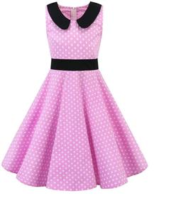 img 4 attached to 👗 CHW3018 120 Girls' Vintage Pleated Skirts Dresses - Clothing and Skirts & Skorts