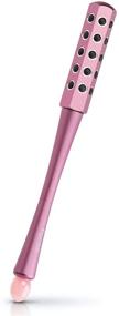 img 4 attached to 🌹 Fancii Remi Uplift Facial &amp; Body Massage Roller with Rose Quartz Gua Sha and 30 Germanium Stones - Face, Eye, Chin, Neck Massager, Anti-Aging Beauty Tool for Skin Lifting, Firming, and Tightening