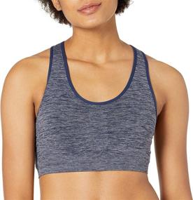 img 3 attached to 2-Pack Womens Light-Support Seamless Sports Bras by Amazon Essentials