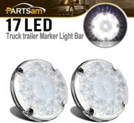 🚦 enhance safety with partsam 2pcs 7" round led backup lights for transit vehicles, truck trailers, and buses logo