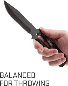 img 1 attached to 🔪 SOG Throwing Knives Set: Balanced 3-Pack with Paracord Handles and Pro Sheath