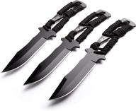 🔪 sog throwing knives set: balanced 3-pack with paracord handles and pro sheath логотип