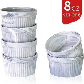 img 3 attached to Yundu Ounce Porcelain Ramekins Dish Set