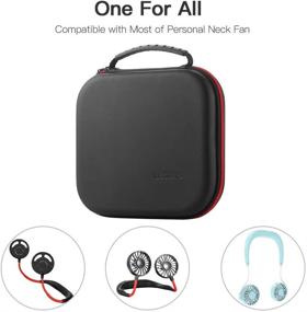 img 3 attached to Lecone Personal Fan Case: Convenient Storage Solution for Neck Fans, Portable Hanging Necklace Sports Fans - Box Only