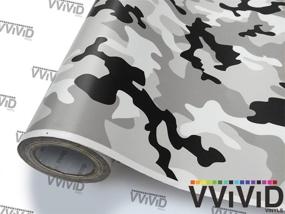 img 2 attached to ❄️ Snow Camo VViViD Vinyl Wrap Sheets - Air-Release Adhesive Film (1ft x 5ft)