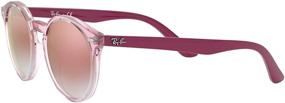 img 2 attached to Stylish and UV-Protected: Ray-Ban Kids' Rj9064s Round Sunglasses