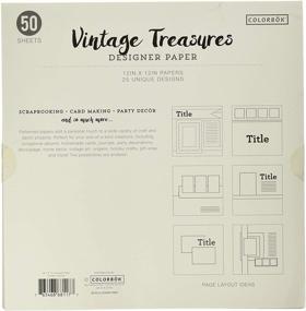 img 3 attached to 📚 Colorbok Designer Paper Pad: Discover Vintage Treasures, 12"x12" - 68117E