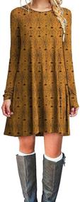 img 4 attached to Tinyhi Women's Casual Sleeve Cotton Clothing: Effortlessly Chic Dresses and Apparel