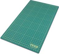 🔳 vvivid green self-healing 14x8.25 gridded & ruled cutting mat: ideal for arts, crafts & drafting logo