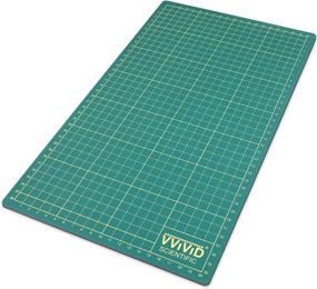 img 4 attached to 🔳 VViViD Green Self-Healing 14x8.25 Gridded & Ruled Cutting Mat: Ideal for Arts, Crafts & Drafting