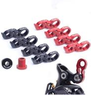 🚲 zsling extra long mtb road bike rear derailleur hanger extender | m10 screws | fits 34-52t flywheel | aluminum frame | 11g | black & red logo