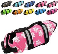 🐶 easy-fit adjustable dog life jacket with reflective stripes - swimming safety swimsuit preserver for pet dogs логотип