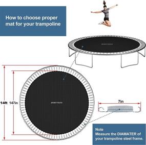 img 1 attached to SPORTYOUTH Trampoline Replacement Rechange Bouncing