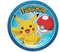 🍽️ must-have american greetings pokémon round dessert plates - 8 count tableware logo