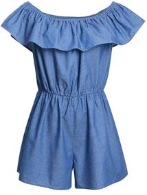 img 2 attached to PopReal Shoulder Ruffles Elastic Jumpsuit