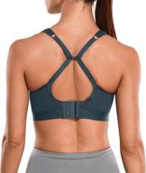 💪 ihhcoxk high impact sport bra: full support & wireless racerback bra for women – ideal for workout, yoga & athletic activities – adjustable straps logo