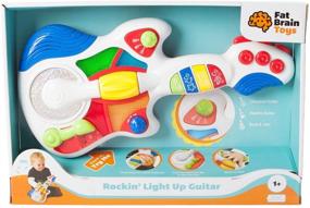 img 2 attached to 🎸 Rockin' Light Up Guitar: Mesmerizing Baby Toys & Gifts by Fat Brain Toys