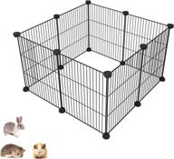 simpdiy small animal playpen, indoor/outdoor pet kennel and fence - comfortable premium villa crate tent for bunnies, kitties, guinea pigs, and puppies (11.4x14.1 inch) логотип