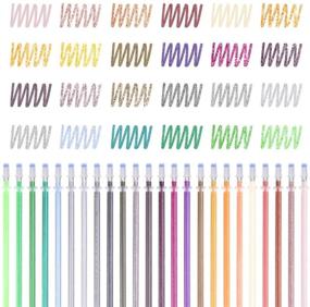 img 4 attached to 48 Pcs Earth Tone Gel Pen Refills–2 Sets Included Each With 24 Colors