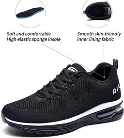 img 2 attached to RomenSi Athletic Running Lightweight Sneakers