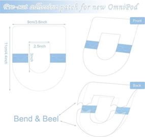 img 3 attached to 🩹 Водостойкие пластыри, совместимые с OmniPod - пакет на 100 штук | Прозрачные защитные крышки для сенсора | Долговременная защита от пота с помощью специального клейкого слоя | Непрерывная защита монитора.
