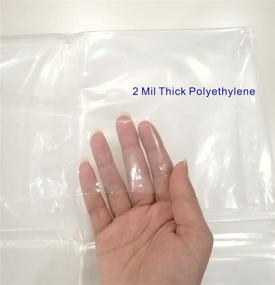 img 2 attached to 🏠 ComfortHome 2 Pack Plastic Drop Cloth: Painting and Surface Protection, 9ft x 12ft, 2 Mil Thick