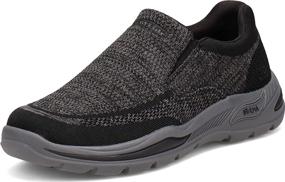 img 4 attached to Skechers Mens Arch Motley Slip Men's Shoes and Loafers & Slip-Ons
