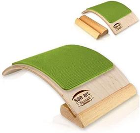 img 4 attached to Green Spine Stretching Equipment - Back & Lumbar Stretcher (Two-in-One) by SENYX