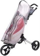 waterproof pvc golf bag rain cover with hood for golf push carts - enhanced rain protection for your golf bag logo