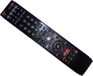 📺 sharp lc-60le657u ga936wjsa lc-60c6400u lc46le830u lc52le810 lc-52le920u lc-42le540u aquos led lcd hd tv remote control replacement with netflix 3d button logo