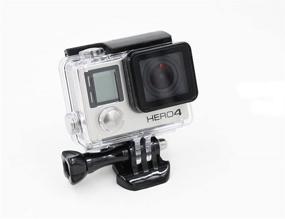 img 3 attached to 📸 Enegg Transparent Waterproof Housing Case for GoPro Hero 4 3 Plus - Diving Protective Shell 45m, Compatible with Go Pro Hero 4 3+ Action Camera