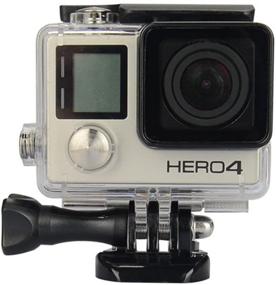 img 4 attached to 📸 Enegg Transparent Waterproof Housing Case for GoPro Hero 4 3 Plus - Diving Protective Shell 45m, Compatible with Go Pro Hero 4 3+ Action Camera