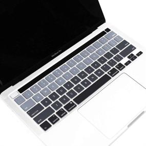 img 2 attached to ProElife Ultra Thin Silicone Keyboard Cover Skin For Newest MacBook Pro 13 Inch 2020 (Model A2289 / A2251 / A2338 Apple M1 Chip) And MacBook Pro 16&#39