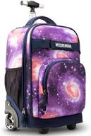 🎒 stylish and convenient weishengda wheeled rolling backpack for college students логотип