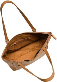 img 1 attached to 👜 Fossil Leather Shopper Handbag for Women - Handbags & Wallets Designed for Women