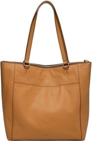 img 3 attached to 👜 Fossil Leather Shopper Handbag for Women - Handbags & Wallets Designed for Women