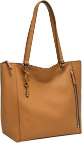 img 2 attached to 👜 Fossil Leather Shopper Handbag for Women - Handbags & Wallets Designed for Women