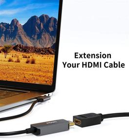 img 1 attached to 🔌 0,5 фута короткий HDMI-DVI-удлинительный кабель - Адаптер CableCreation Bi-Directional, 4K HDMI женский к DVI-I(24+1) мужской, 1080P DVI-D в HDMI-конвертер для ПК, телевизора, PS5, Blu-ray, Xbox, Switch