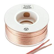 🔊 kinter 100ft 16-gauge speaker wire cable: clear pvc, polarity marked, home theater, hifi, surround or auto - perfect for kinter amps! logo