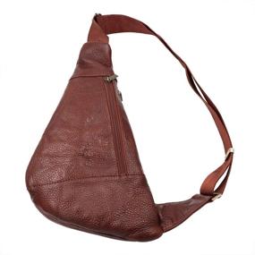 img 2 attached to Vidlea Leather Crossbody Shoulder Daypack Backpacks