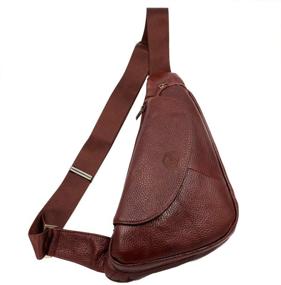 img 4 attached to Vidlea Leather Crossbody Shoulder Daypack Backpacks