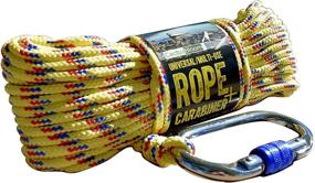 img 4 attached to 🌵 65ft CactusBloom Rope with Locking Carabiner Clip: Versatile Braided Cord for Outdoor Adventure, Survival, Climbing, Boat Docking, Magnet Fishing, and More!
