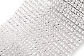 img 2 attached to 💎 Sparkling Silver Diamond Rhinestone Ribbon Wrap - 10 Yard Bulk Pack for Weddings, Parties & Decorations