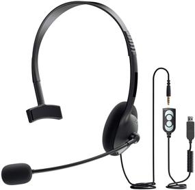 img 4 attached to EBODA USB Headset with Microphone - Single-Sided, 270° Boom Mic for R/L Ear