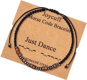 img 4 attached to 🎁 Stylish and Meaningful Morse Code Bracelets: Perfect Gifts for Women, Men, and Loved Ones!